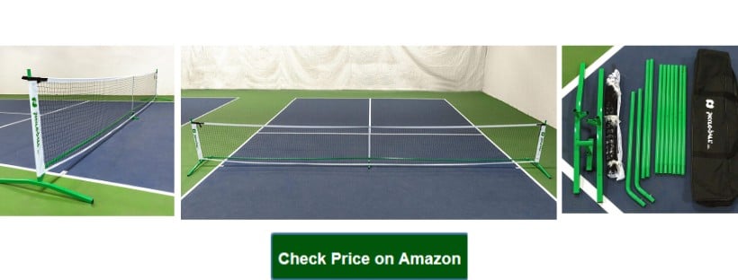 3.0 Portable Pickleball Net System (Set Includes Metal Frame and Net in Carry Bag) _ Durable and Easy to Assemble